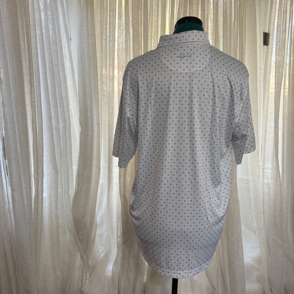 Greg Norman Patterned Performance Polo | Sz M - image 5